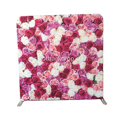 tela de impresión de flores de rosa tela de tela para eventos